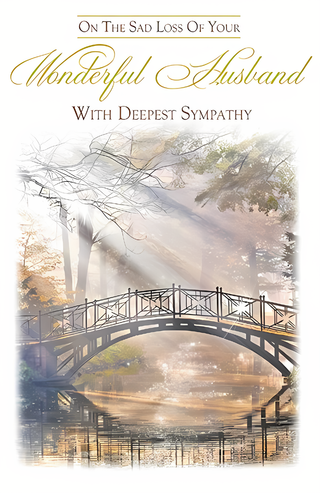 Sympathy Loss Of Husband - Greeting Card
