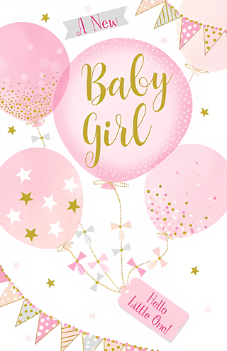 Birth Congratulations Girl - Greeting Card