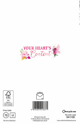Age 80 Female - Greeting Card - rear