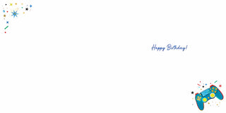 Open Birthday Male - Greeting Card - inside