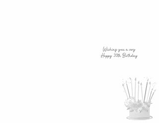 Age 30 Female - Greeting Card - inside