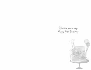 Age 70 Female - Greeting Card - inside