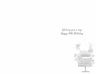 Age 80 Female - Greeting Card - inside
