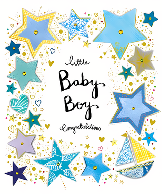 Birth Congratulations Boy - Greeting Card