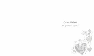 Birth Congratulations Girl - Greeting Card - inside