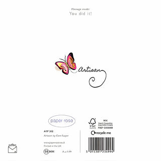 Congratulations - Greeting Card - rear