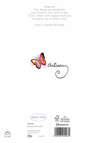 Granddaughter - Paper Rose - rear