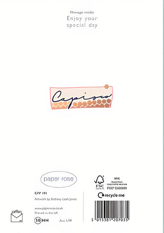 Baptism - Greeting Card - rear