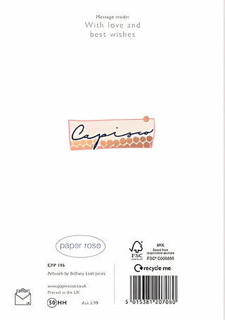First Communion - Greeting Card - rear