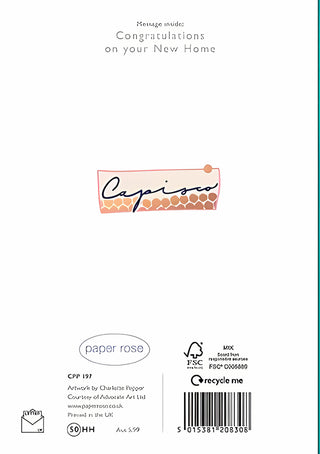 New Home - Greeting Card - rear