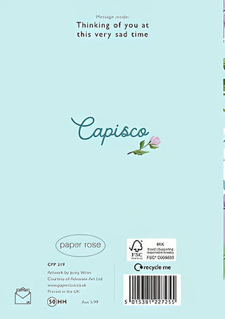 Deepest Sympathy - Greeting Card - rear