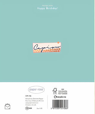 Daddy - Greeting Card - rear