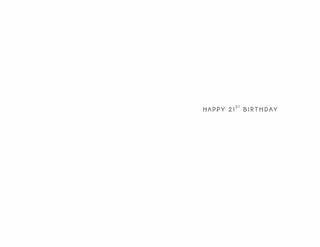 Age 21 Female - Greeting Card - inside