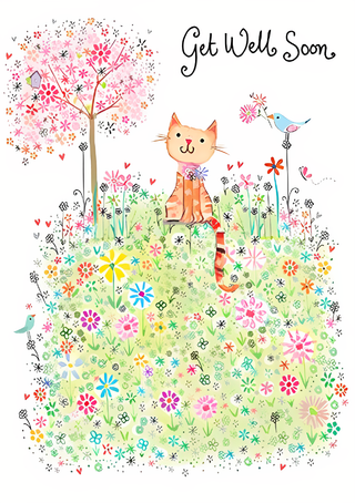 Get Well Female - Greeting Card