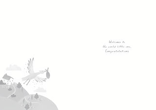 Birth Congratulations Boy - Greeting Card - inside