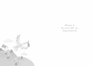 Birth Congratulations Girl - Greeting Card - inside