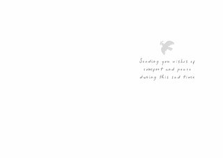Sympathy - Greeting Card - inside