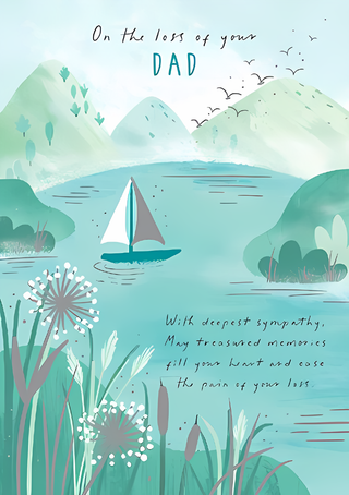 Sympathy Loss Of Dad - Greeting Card