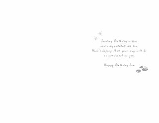 Son - Greeting Card - inside