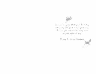 Grandson - Greeting Card - inside
