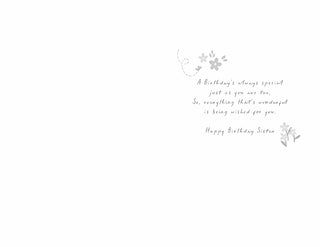 Sister - Greeting Card - inside