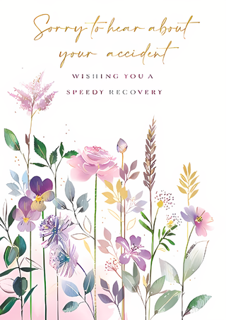 Get Well Accident - Greeting Card