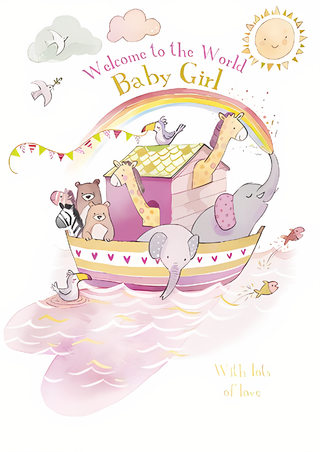 Birth Congratulations Girl - Greeting Card