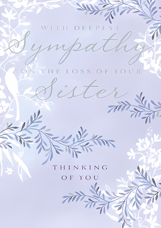 Sympathy Loss Of Sister - Greeting Card