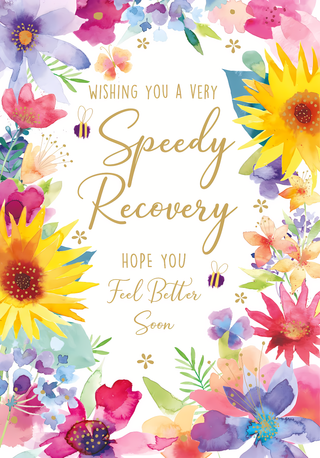 Get Well Female - Greeting Card
