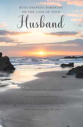 Sympathy Loss Of Husband - Greeting Card