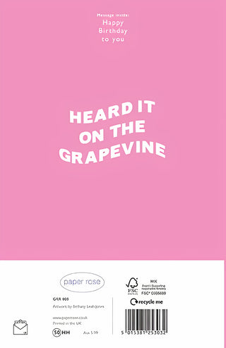 Sister - Greeting Card - rear