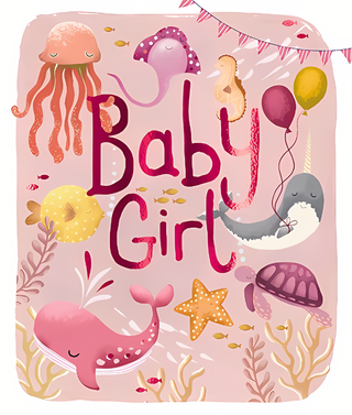 Birth Congratulations Girl - Greeting Card