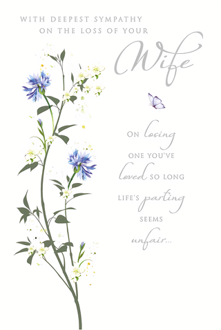Sympathy Loss Of Wife - Greeting Card