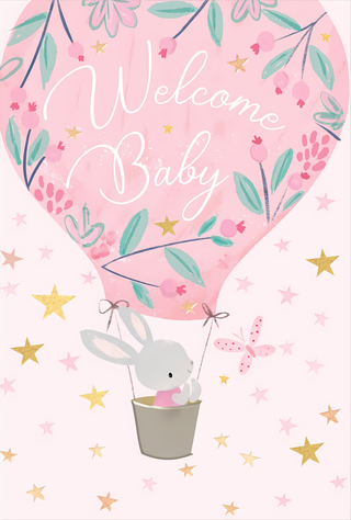Birth Congratulations Girl - Greeting Card