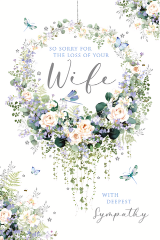 Sympathy Loss Of Wife - Greeting Card