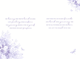 Sympathy Loss Of Wife - Greeting Card