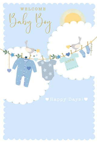 Birth Congratulations Boy - Greeting Card