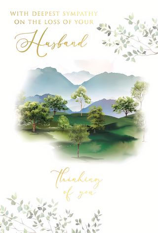 Sympathy Loss Of Husband - Greeting Card