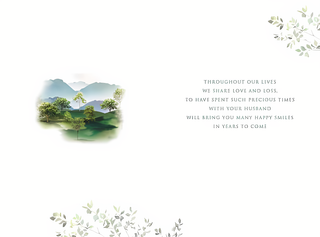 Sympathy Loss Of Husband - Greeting Card