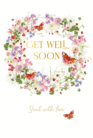 Get Well Female - Greeting Card