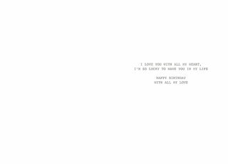 Wife - Greeting Card - inside