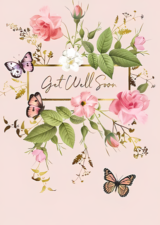 Get Well Female - Greeting Card