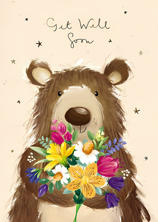 Get Well Female - Greeting Card