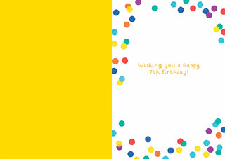 Age 7 Open - Greeting Card - inside