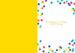 Age 11 Open - Greeting Card - inside