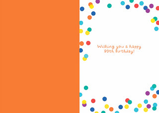 Age 80 Open - Greeting Card - inside