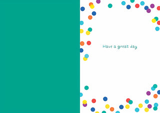 First Day At School - Greeting Card - inside