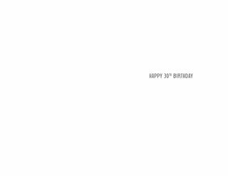 Age 30 Male - Greeting Card - inside