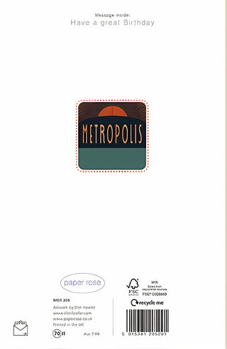 Brother - Greeting Card - rear