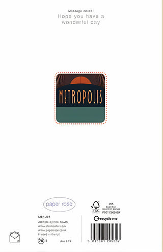 Husband - Greeting Card - rear